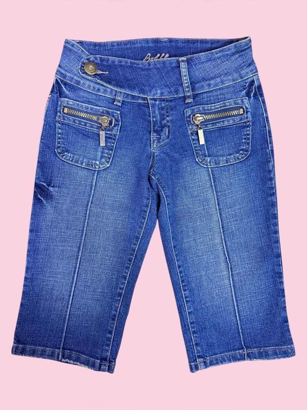 Bubblegum denim capri